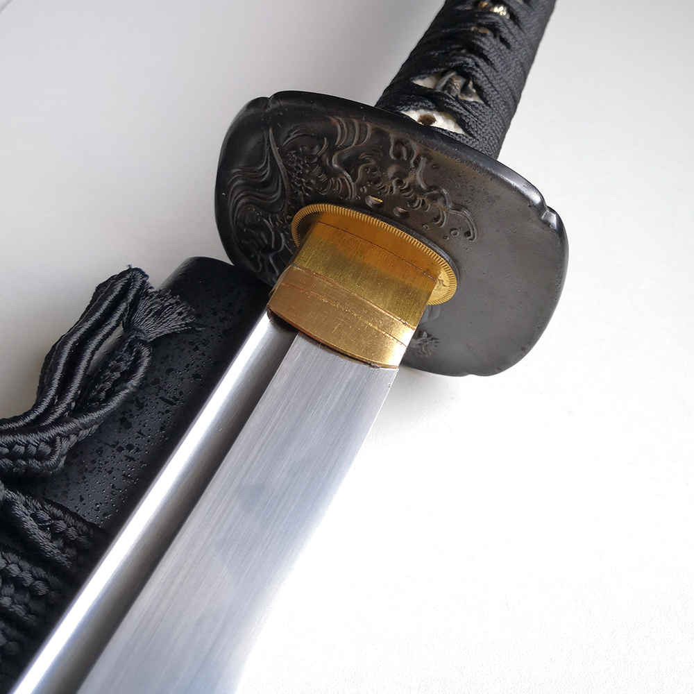 Японский меч Катана: сталь D2 ( травление ) ножны венге