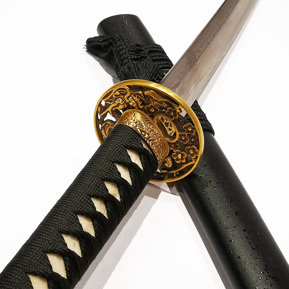 Самурайский меч из дамасской стали (КА1) | JapaneseSteel